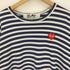 プレイコムデギャルソン PLAY COMME des GARCONS 22AW INVADER STRIPED L/S T-SHIRT ハートロゴ インベーダー ボーダー カットソー メンズ JPN:XXL